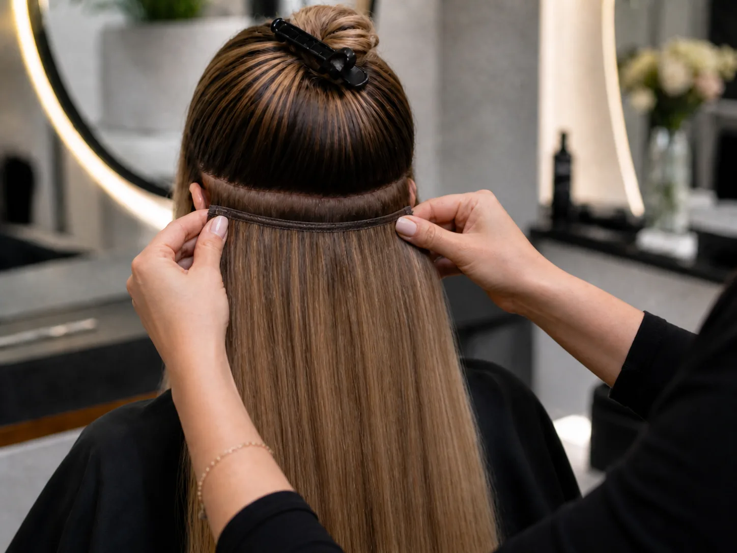 Tressen und Weft Extensions – Haarbahnen für mehr Volumen